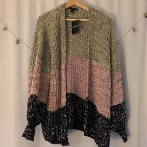 FOREVER 21 three toned cardigan
